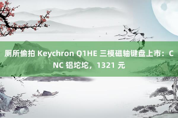 厕所偷拍 Keychron Q1HE 三模磁轴键盘上市:CNC 铝坨坨,1321 元