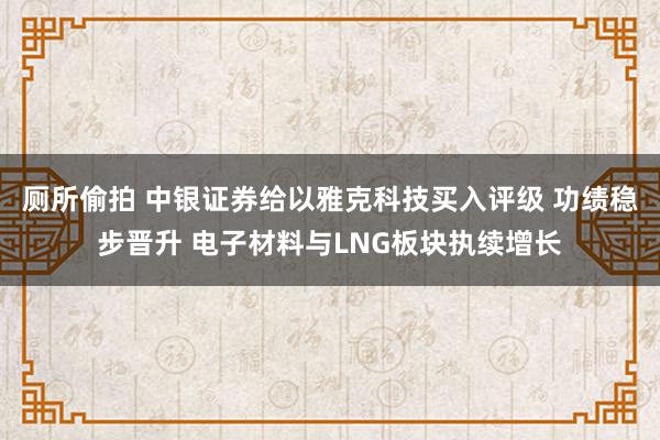 厕所偷拍 中银证券给以雅克科技买入评级 功绩稳步晋升 电子材料与LNG板块执续增长