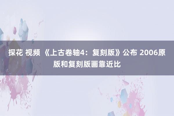 探花 视频 《上古卷轴4：复刻版》公布 2006原版和复刻版画靠近比